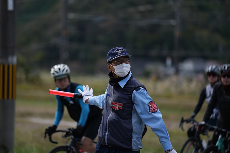 兵庫県北部　サイクリングイベント・丹波チャレンジ200　イベント参加者の安全対策