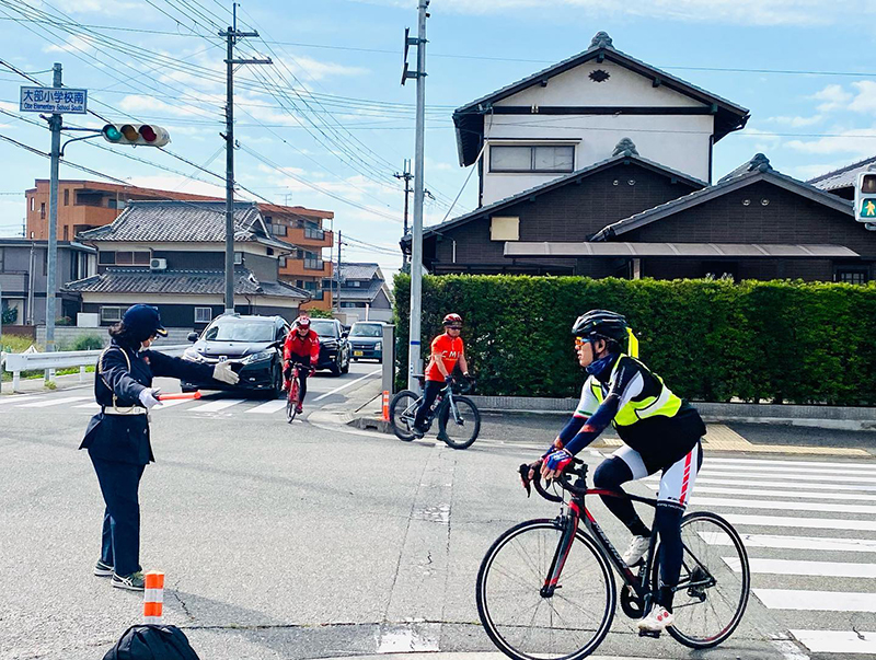 兵庫県加東市　イベント警備　北はりまファンファンライド2022での交通誘導