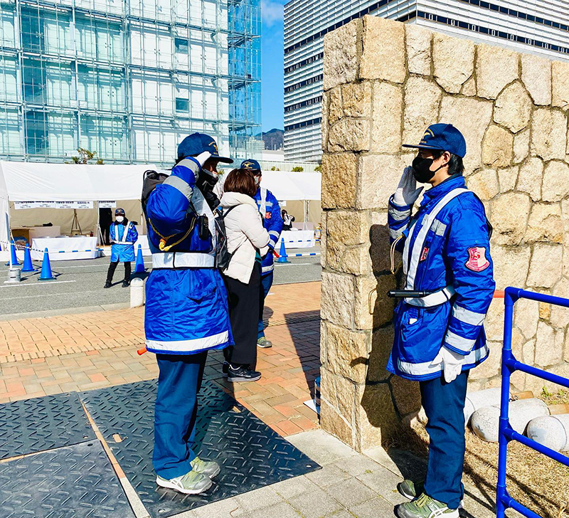 兵庫県神戸市　イベント警備　HAT神戸　ひょうご安全の日のつどいにて警備業務
