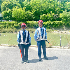 兵庫県三田市　工事現場　測量・工事現場での交通誘導・駐車場警備